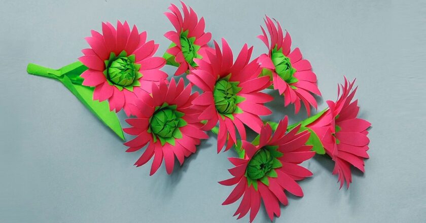 How to Craft Beautiful Cardstock Flowers?