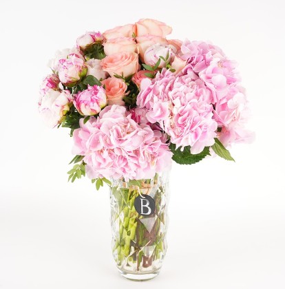 a flower bouquet in a vase 